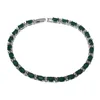Hermosa Wholesale Classic Women Tennis Bracelet 925 Silver Sapphire Emerald Ruby White Topaz Bracelet 7/8 inch