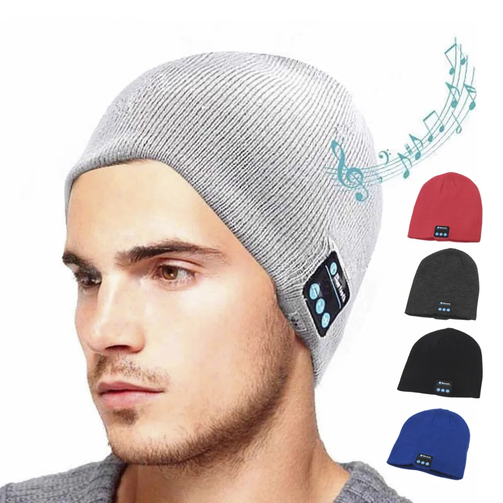 

Warm Hat with Soft and smart Microphone Wireless Music Headset Headphone hat for Outdoor Sport Beanie Comfortable