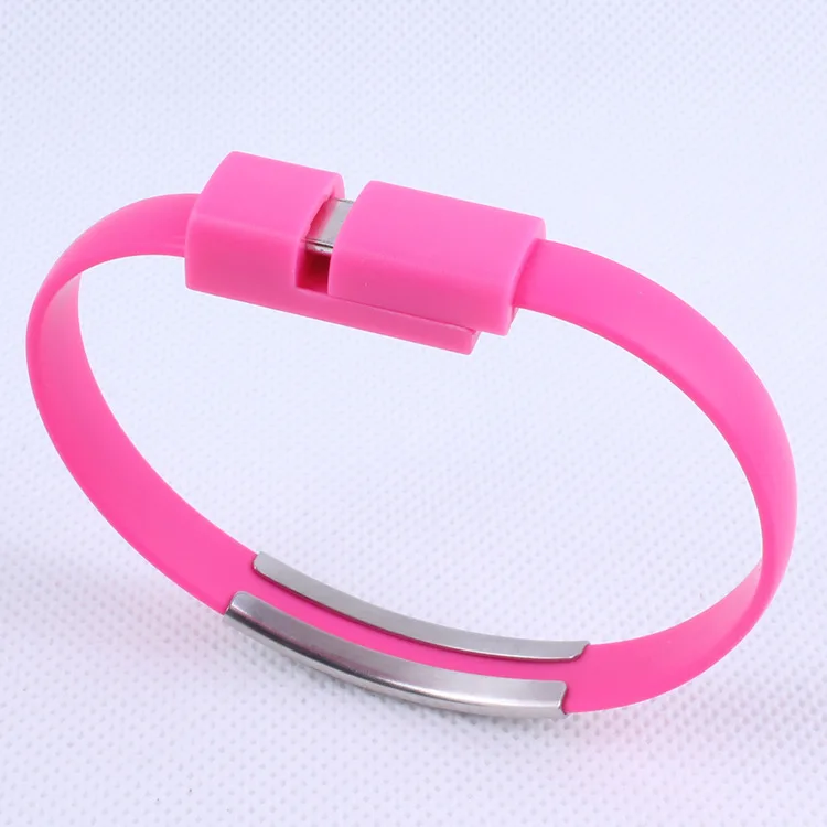 

Mobile Phone Accessories Factory in China Micro USB bracelet data cable for android, Black;white;rose;blue;green;grey