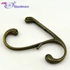 Zinc Alloy Furniture double j wall hook