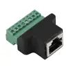 DVR Ethernet Connector RJ45 Female Jack to 8 Pin Screw Terminal Connector