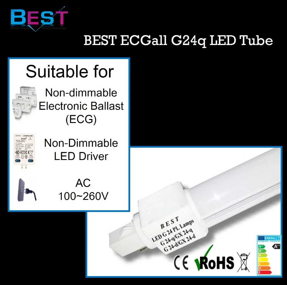 
BSET ECGall G24q LED retrofit bulb for replacing G24q 4 pin CFL 