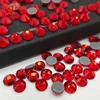 Loose beads flat back glass stones rhinestone hot fix strass light siam crystals