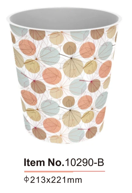 Assemble plastic garbage trash bag holder with lid space saving separatable rubbish bag holder practical waste bin 48L