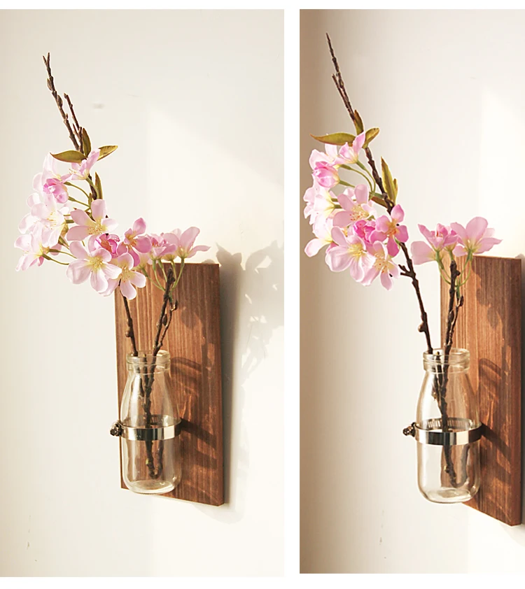 Lovely Clear Glass Wall Vase Small Living Wall Hanging Planters Buy