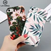 LOVEBAY Matte Case for iPhone XR XS Max Flower Scale Tree Leaves Pattern Hard PC Phone Cover for iPhone 6s 7 8 Plus Shell Coque