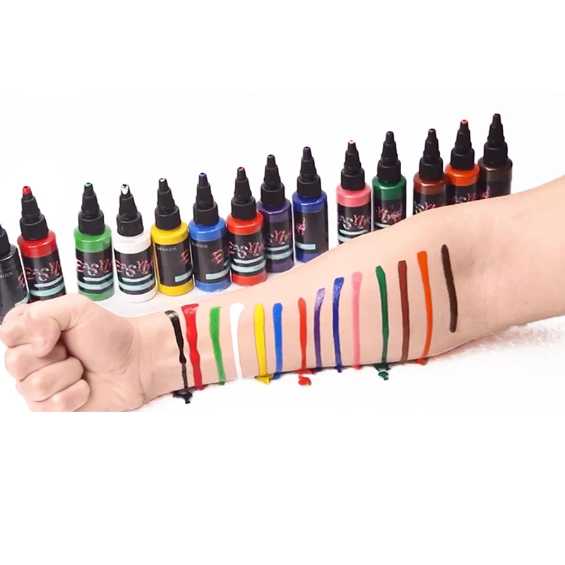 

Easyzlm High Quality 14 Colors Tattoo Ink for Body Artist Tattoo Machine Tattoo Pigment