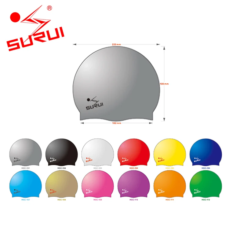 Sports Silicone Colorful Uv Protection Printer Swimming Cap With Customized Logo