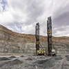 Atlas Copco Epiroc PV351 rotary tricone drill single pass 19.8m@406mm blasthole drilling rig mineral exploration rig