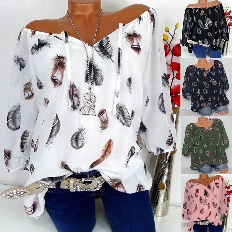 

New Arrival Fashion Women Chiffon Blouse Summer Casual Lady's Tops And Blouse, Picture