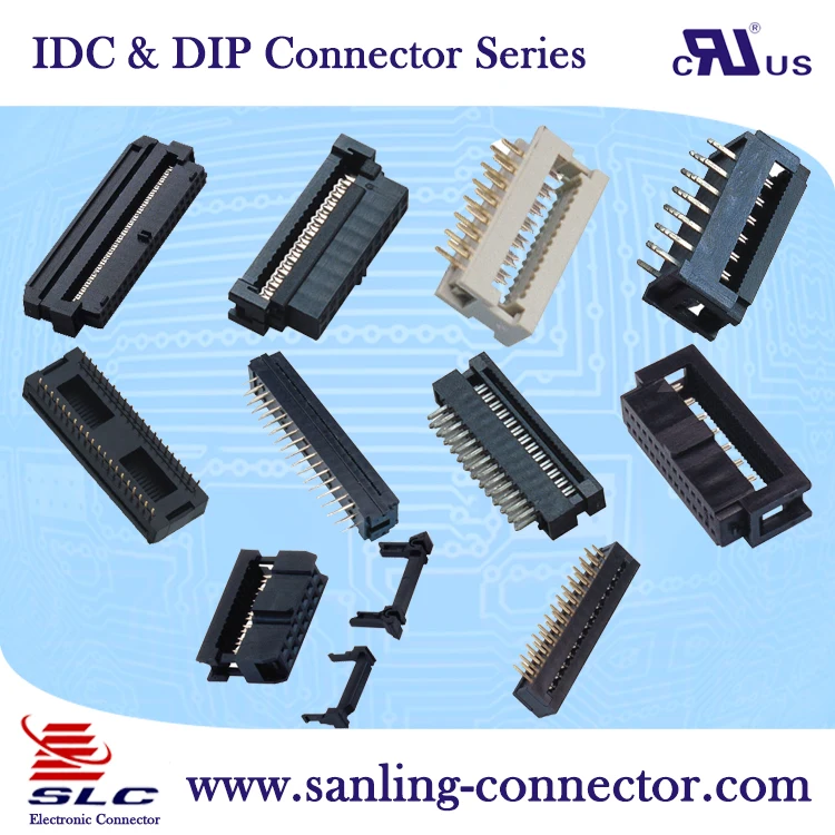 2.54mm Pitch Idc Connector 24p Single Row Idc Socket Connector - Buy 2 ...