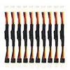 10pcs 3 Pin Male to Female Connector Reduce PC Fan Speed Noise Extension Resistor Cable Wire Fan Resistor Cables Wire 12cm New