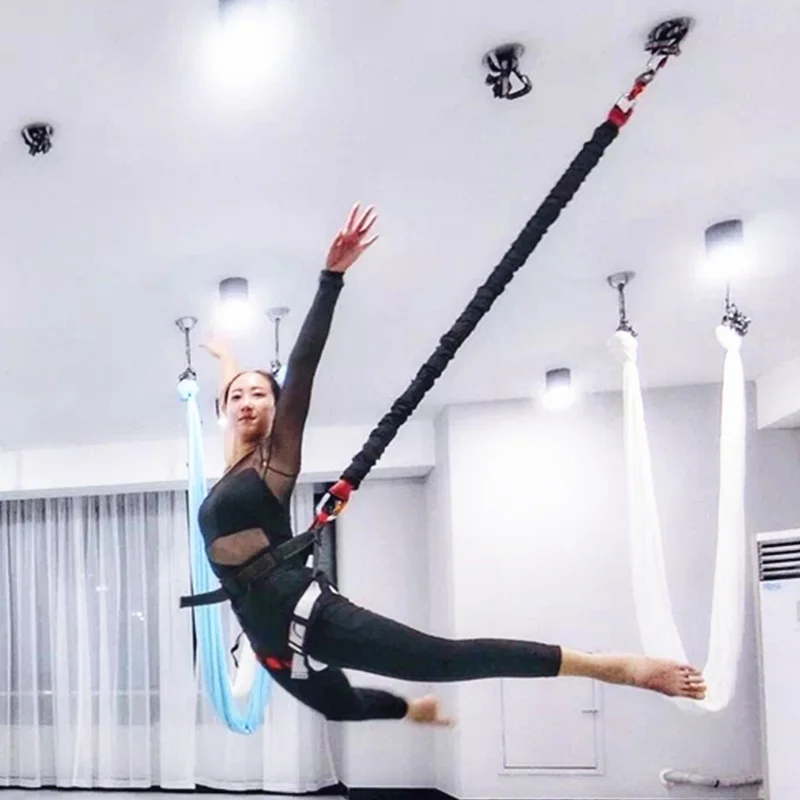 

2018 Hot! High Strength Bungee Cord Bungee Jump Full Set For Sale New Anti Gravity Yoga Equipment 100% Quality Guarantee