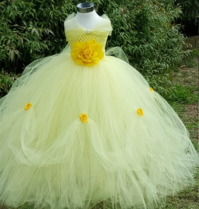 Disney Beauty and The Beast Princess Dress Belle Coplay Tutu Dress Size Large 