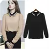 wholesale clothing fashion dress agent plus size blouse shirt fall chiffon model pretty women office shirts
