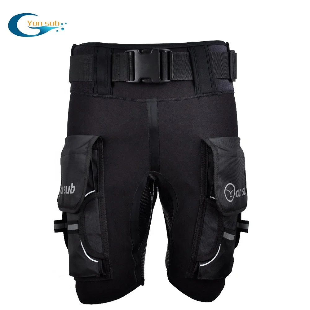 

3 mm Thickness Neoprene Flexible Technical Short Diving Pants for sale, Black