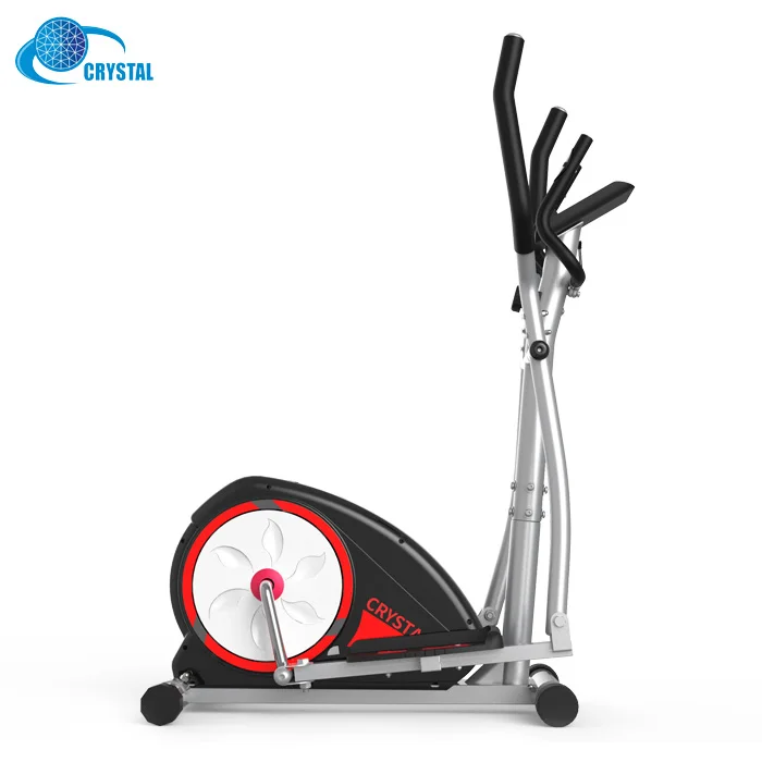 

SJ-2880 Manufacturer price Indoor fitness equipment elliptical trainer magnetic wholesale, Black & red