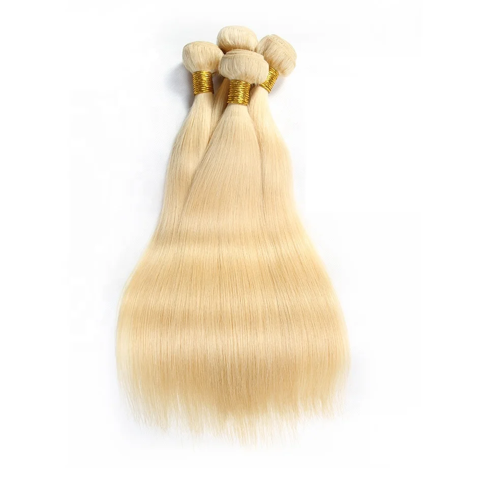 

Best selling russian blonde cuticle aligned virgin hair, 613