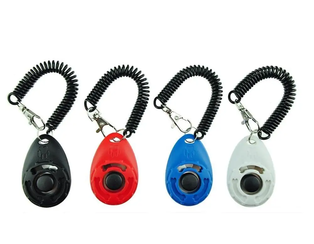 

High Quality Customizable Logo Dog Training Clicker, Black, white, yellow, green, blue, pink, purple, red