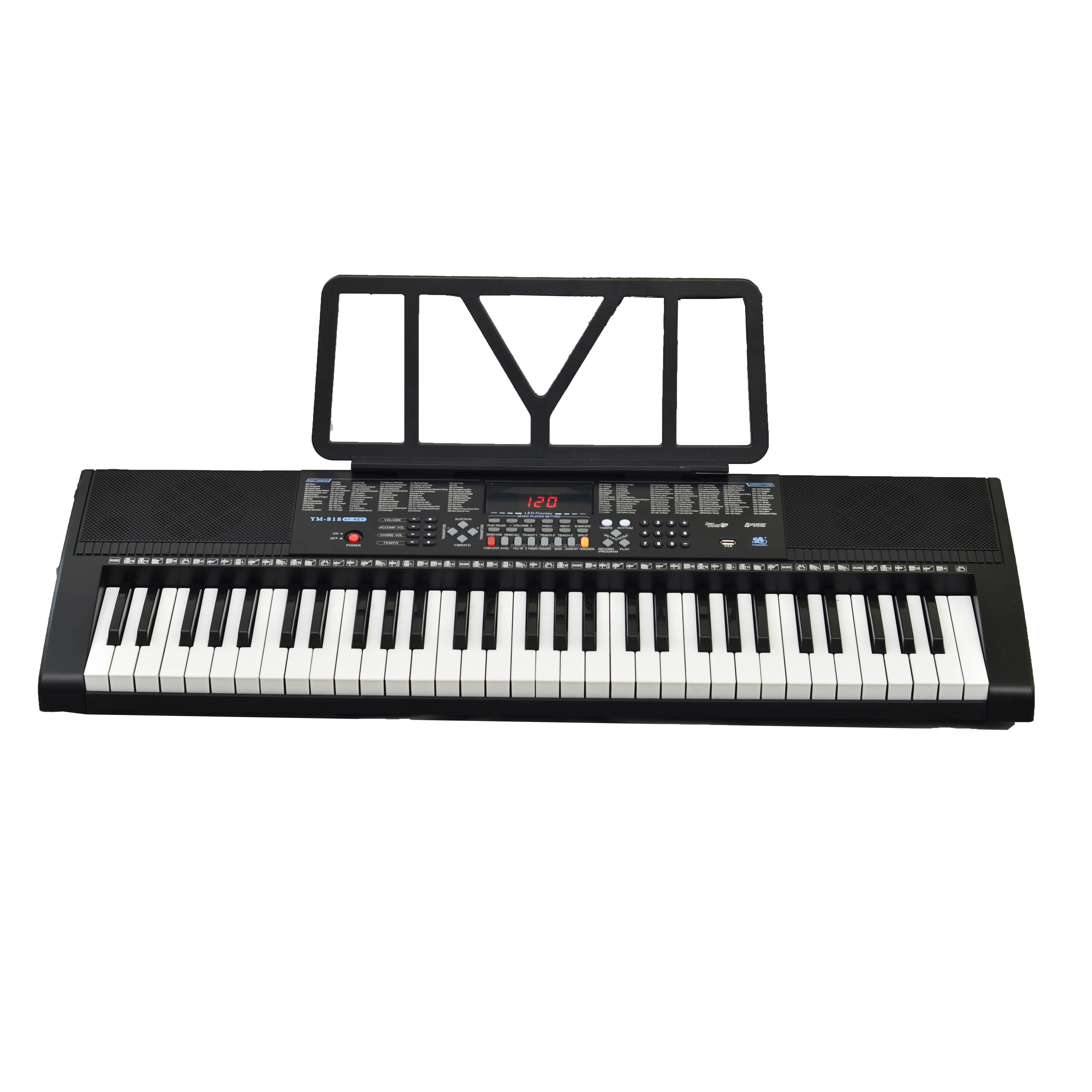 Ym-818 Piano Digital China Battery Operated Electronic Organ Keyboard ...