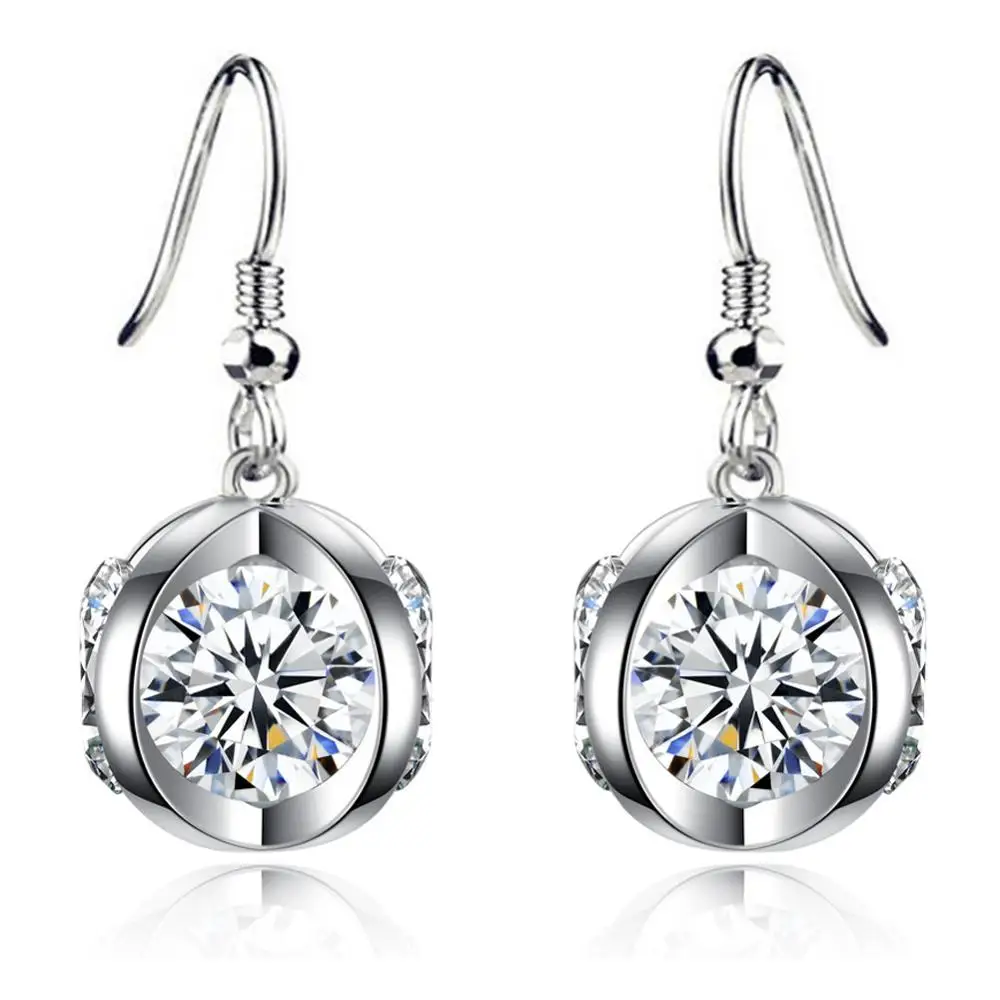 

2017 new pumpkin Earrings zircon Fashion Earrings factory direct wholesale