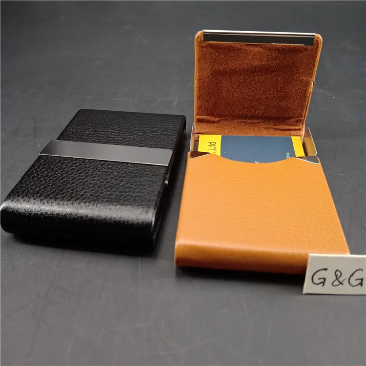 

Hot Sell Products Mini Square Business Card Holder, Blak, yellow
