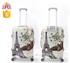 Tour Eiffel post card Print scenery Shinning ABS PC travel luggage suit Sets London oxford street suitcase