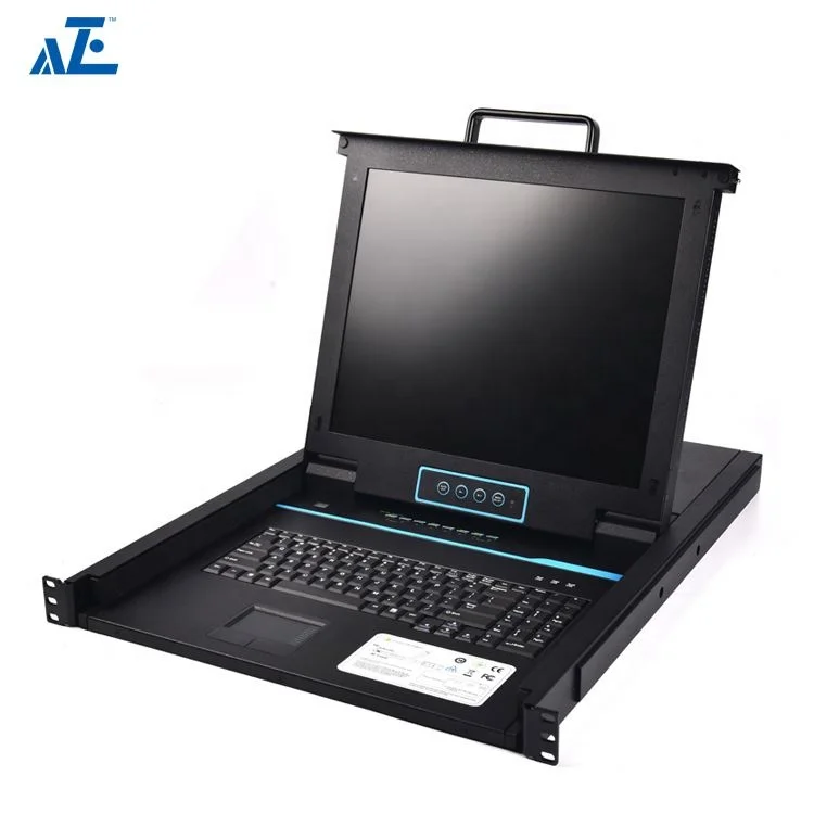 

High Quality Rack Mount Console KVM Solutions Lcd Console, Ral9005 black