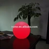 led 16 colors change PE plastic table ball lamp with flash and fading mode controlled