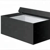 Custom luxury retail black clothing/ garment/ shoes packaging box,paper packaging box and paper packaging printing manufacturer