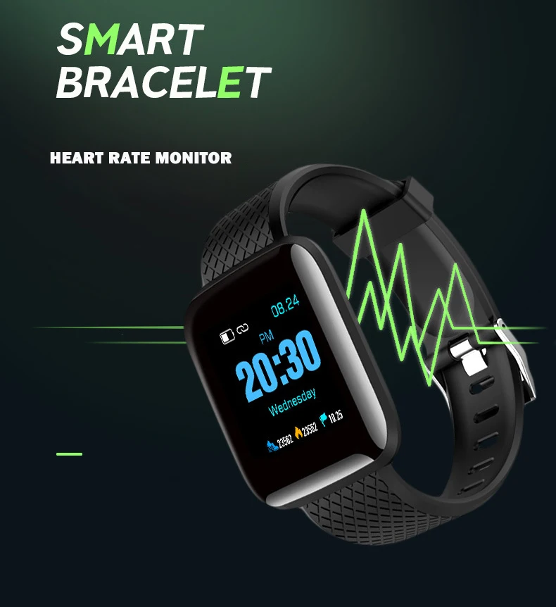 New cheap USB Direct charging gift smart bracelet fitness tracker watch