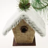 11.5cm Christmas Bird House Cardboard ornaments Christmas tree decorations