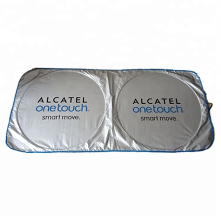 
Foldable nylon front window promotion custom design car sunshade 