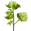 Two head artificial silk hydrangea spray handmade mini hydrangea