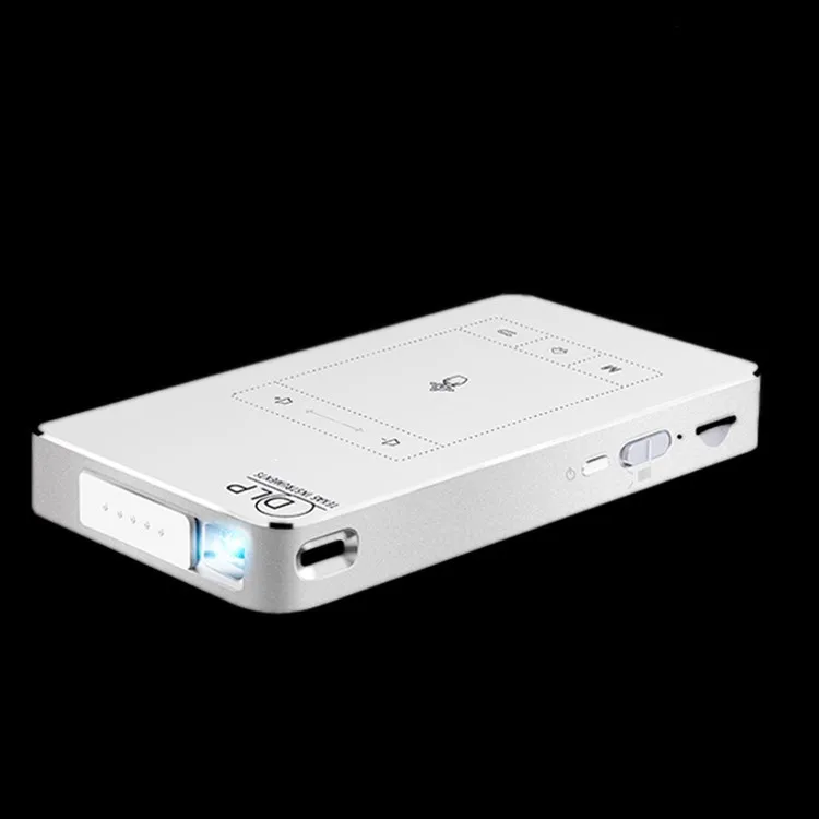 

2018 best selling Smart Mobile Projector Support Wi-Fi for iPhone,iPad and Laptop, Silver