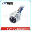 M12 3 4 5 8 12 pin connector angled PCB 90 degree panel mount M12 waterproof IP67 connector