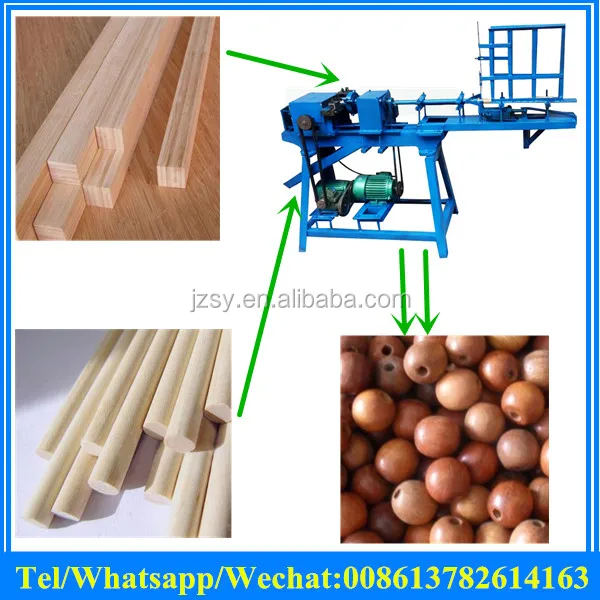 Full Automatic Wood Bead Making Machine For Making Wooden Bead Cushion