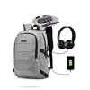 Custom sport hiking travelling school anti-theft smart backpack bag usb