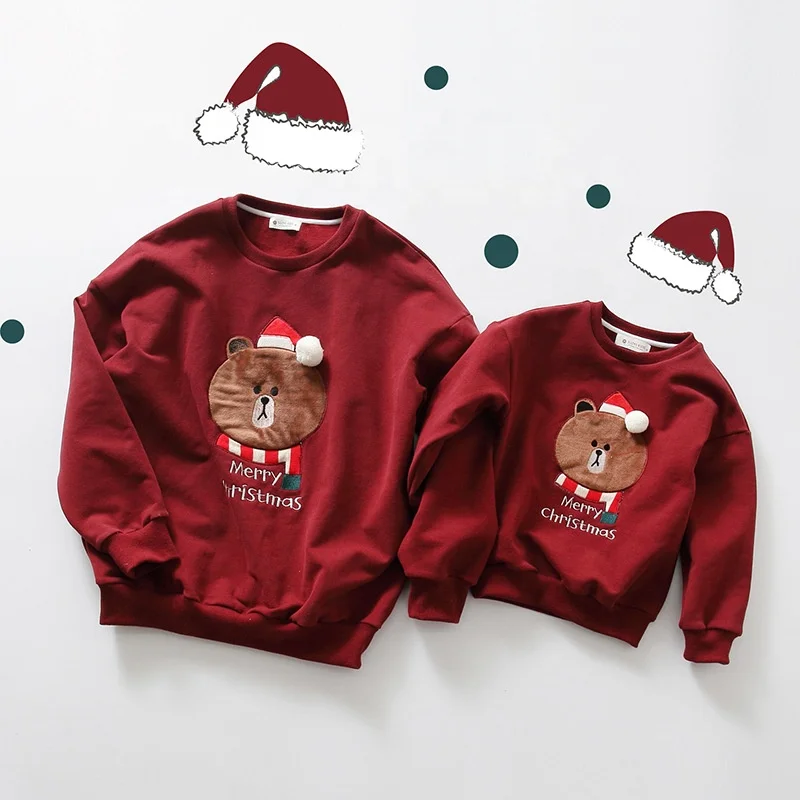 

Winter Sweatshirt Women Family Matching Clothing Christmas Hoodie