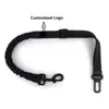 Pet Travel Accessories Adjustable Car Dog Seat Belt With Nylon Bungee Elastic Buffer