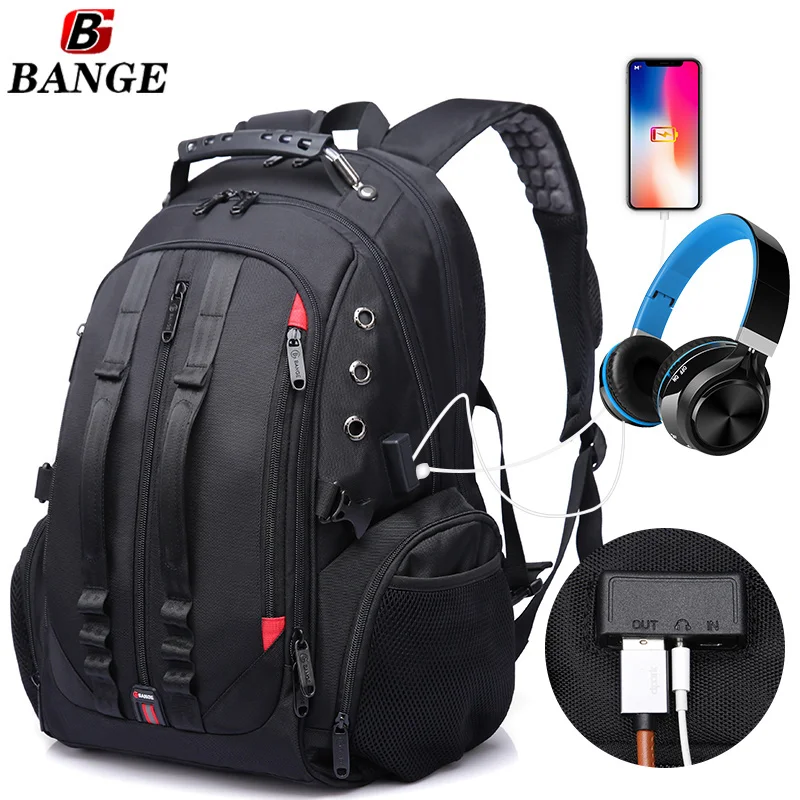 

wholesale durable business popular usb men fashion waterproof anti theft travel custom laptop backpack bags for men, Black or any color you want