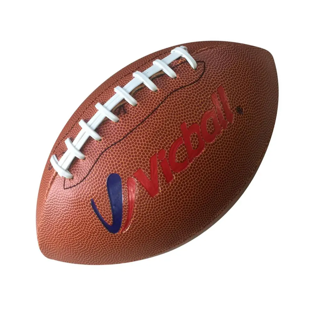 

size 9 grain surface machine stitched PVC American football rugby ball