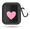 Heart Pattern Dust-proof Shockproof Outdoor Protective Wireless Earphones Charging Box for Apple Air Pods Case