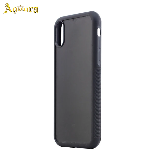 

Round hole plastic grooved phone case for iPhone XR