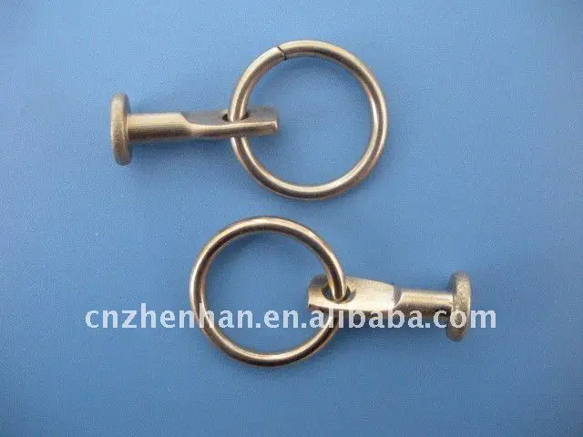 Stainless Steel Fixed Loop Curtain Rod Ring Clips For Curtain Rod