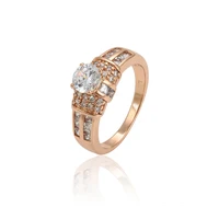 

15593 xuping Rose gold color finger ring ladies gold designs rings jewelry women