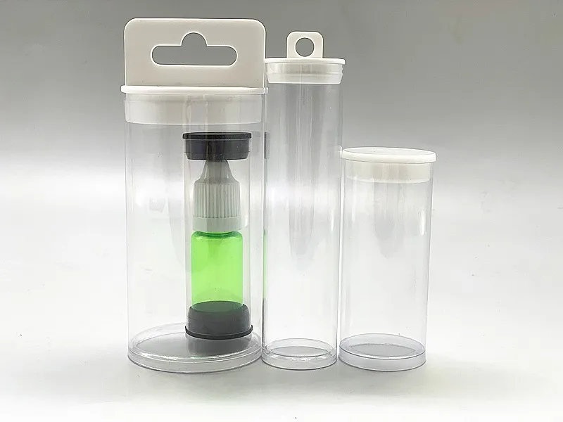 Transparent Plastic Cylinder Tube With Lids Clear Pvc Plastic Cylinder