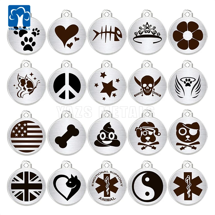 Manufacture unique high end metal custom cute lovely shaped Pet tag - ANKUX.COM