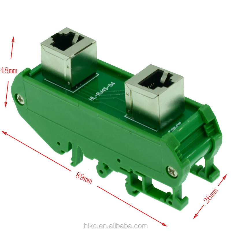 Din Rail Mount Rj45 Module,Rj45 8p8c Breakout Board,Terminal Block