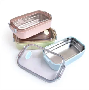 Image of Wholesale 800ML new design reusable microwave heatable bento lunch box